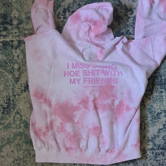 Pink Tie-Dye XXXL Hoodie - Picture 2 of 3
